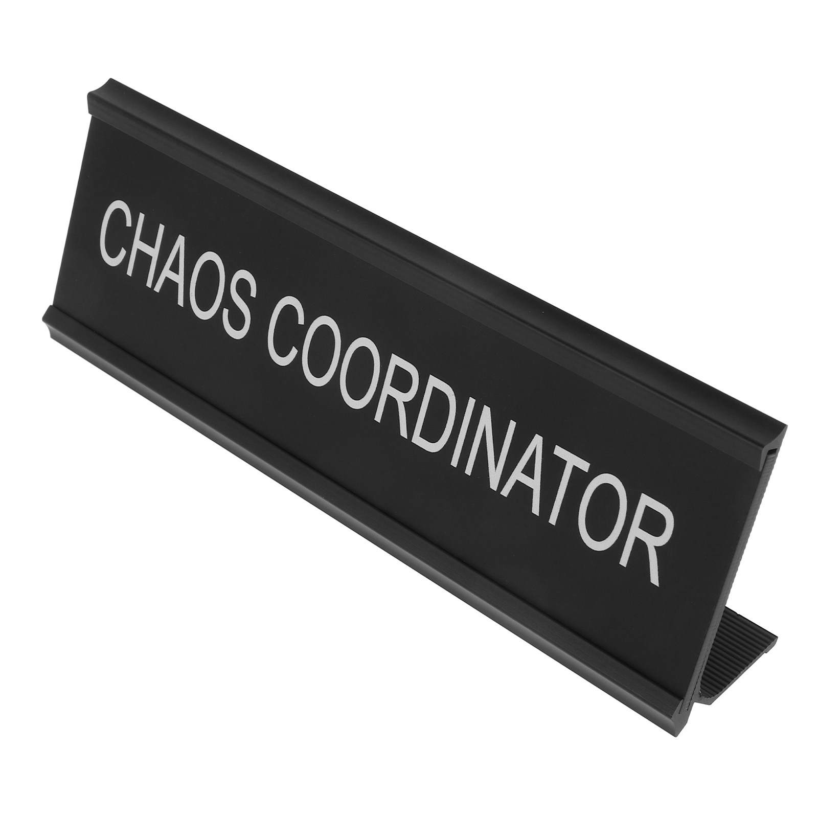 Desk Name Plate - Chaos Coordinator Desk Plaque L Shaped