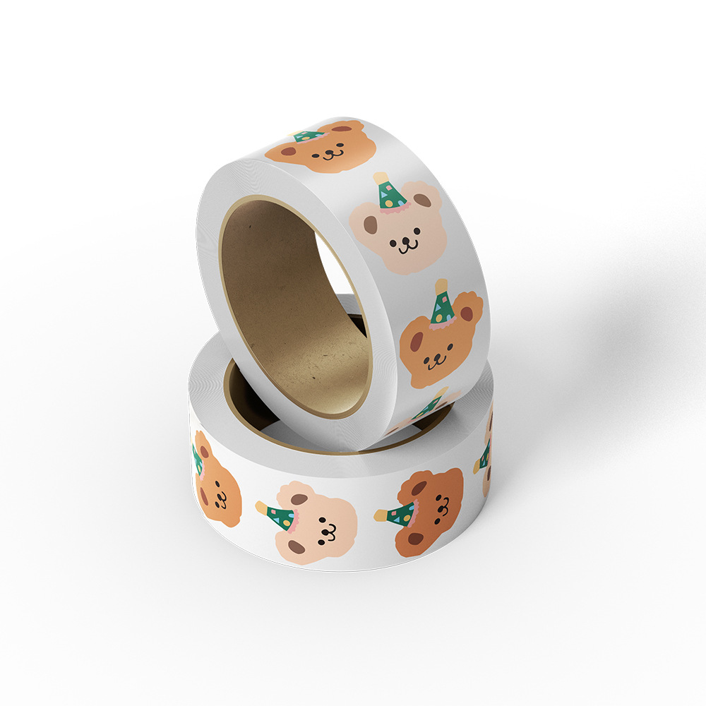 500Pcs Cute Bear Stickers Set  - Label Printer Tape 评论和价格