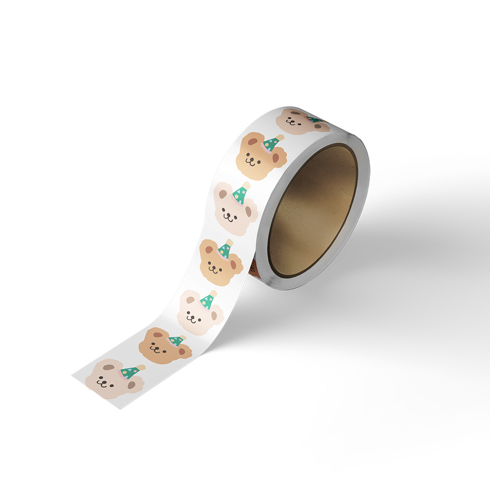 500Pcs Cute Bear Stickers Set  - Label Printer Tape 评论和价格