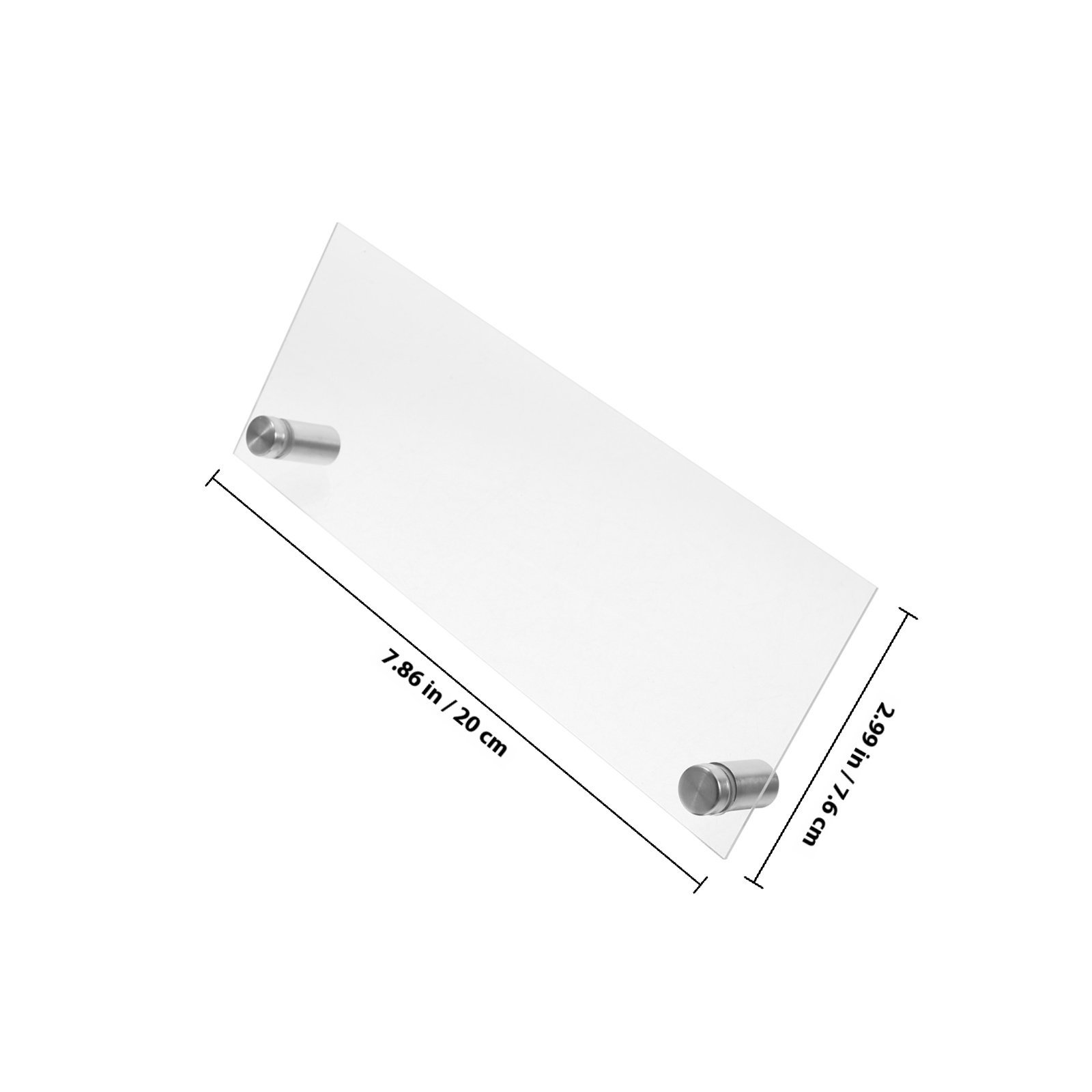 Blank Clear Acrylic Name Plate - Desk Name Plate 评论和价格