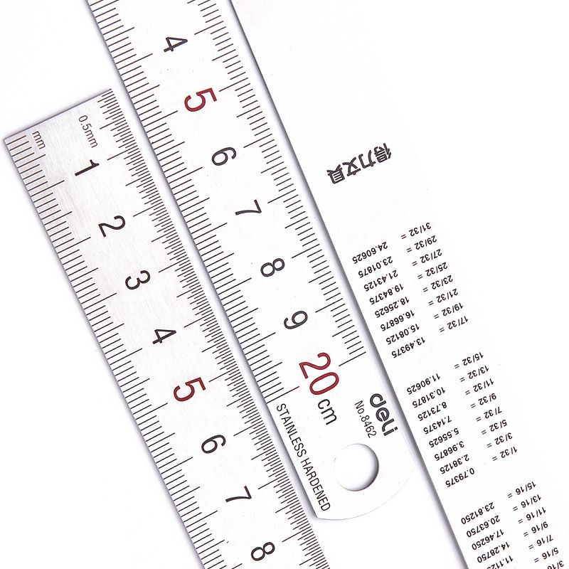 Deli 20cm Stainless Steel Meta - Stationery Office Supply Store 评论和价格