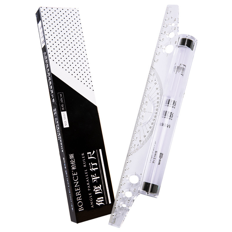30cm Transparent Parallel Roll - Ruler Set Transparent 评论和价格