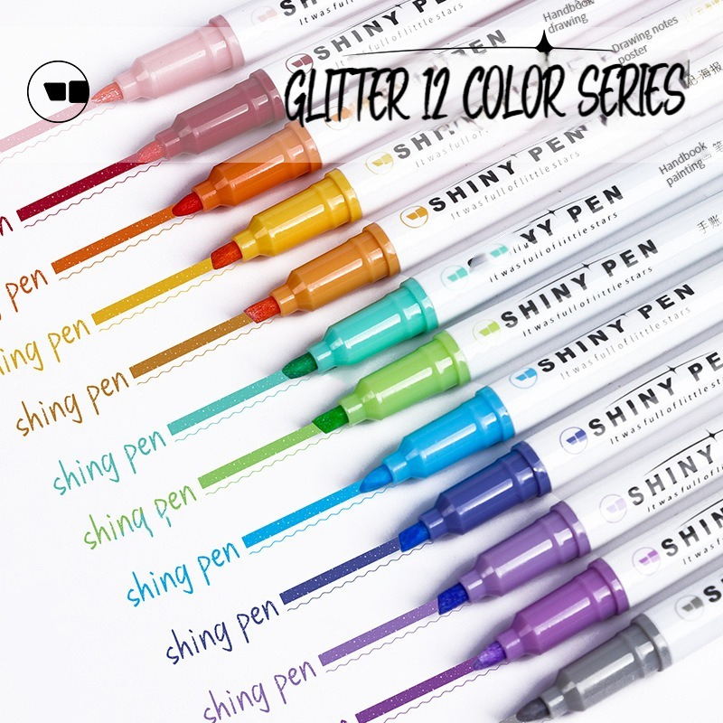 4 Colors/Set Glitter Highlight - Highlighter Set Pastel 评论和价格