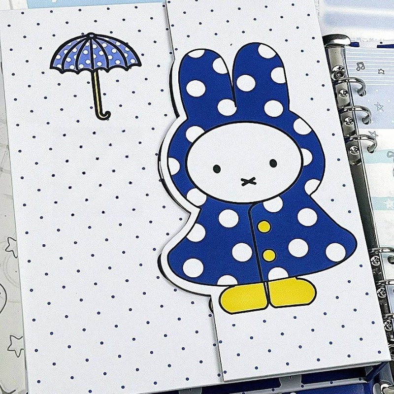 Cartoon Kawaii Blue Polka Dots - Notebook Dotted A5 评论和价格