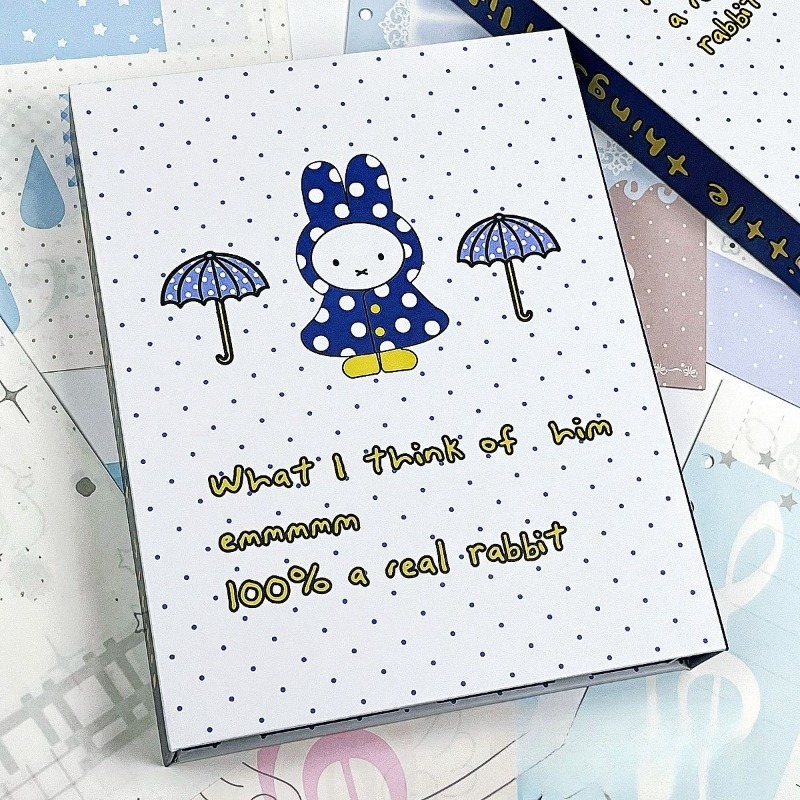 Cartoon Kawaii Blue Polka Dots - Notebook Dotted A5 评论和价格