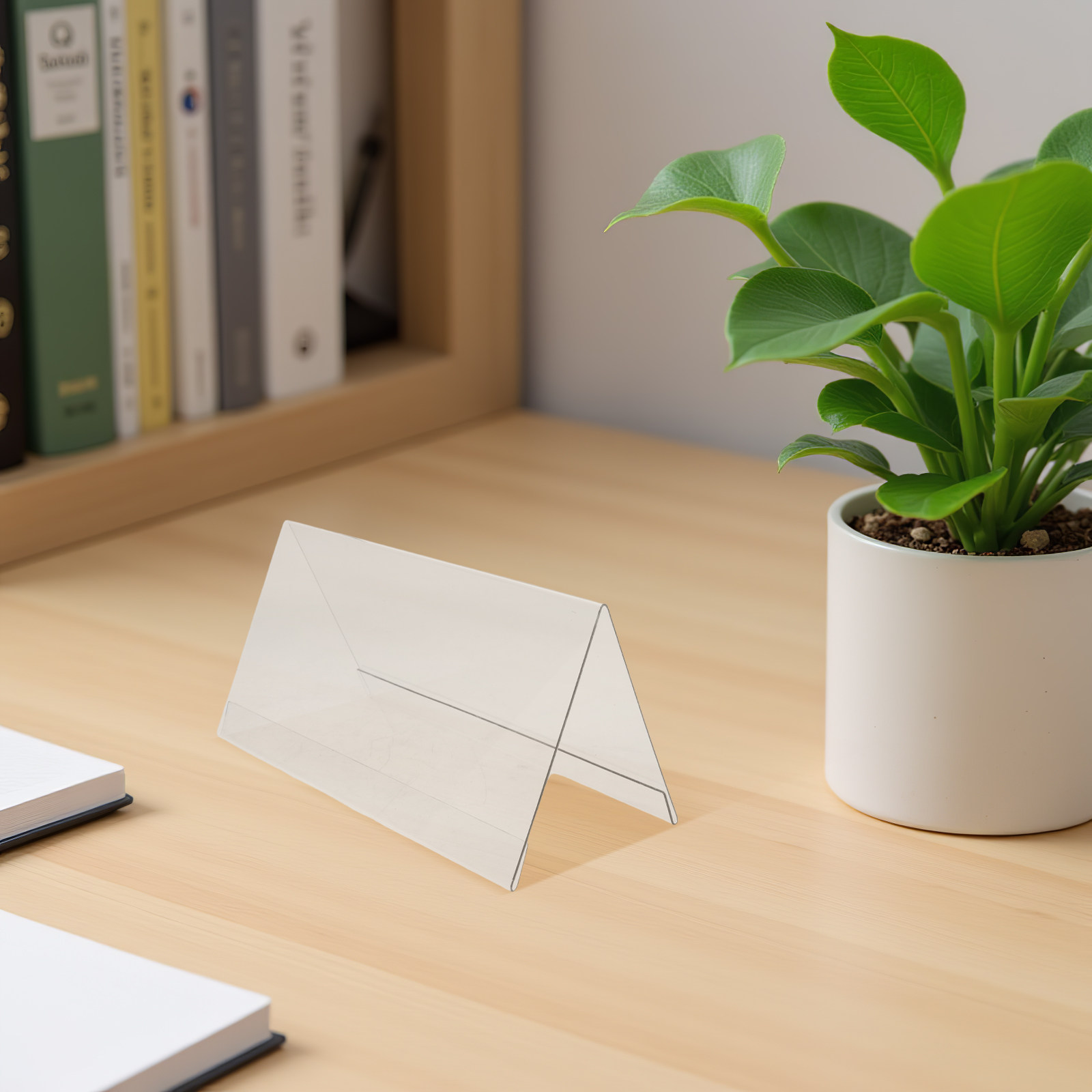 10Pcs Double Sided Clear Meeti - Desk Name Plate 评论和价格
