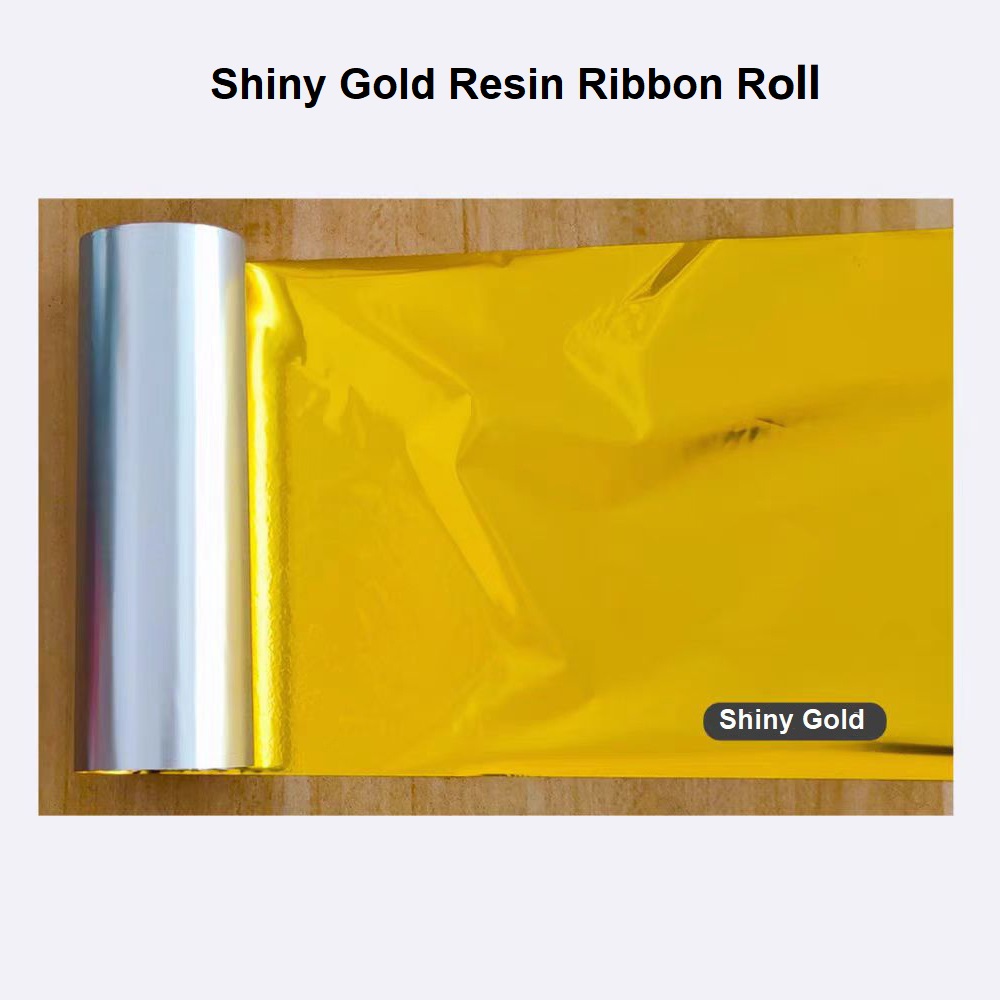 Shiny Gold Foil Resin Ribbon 1 - Self Inking Stamp 评论和价格
