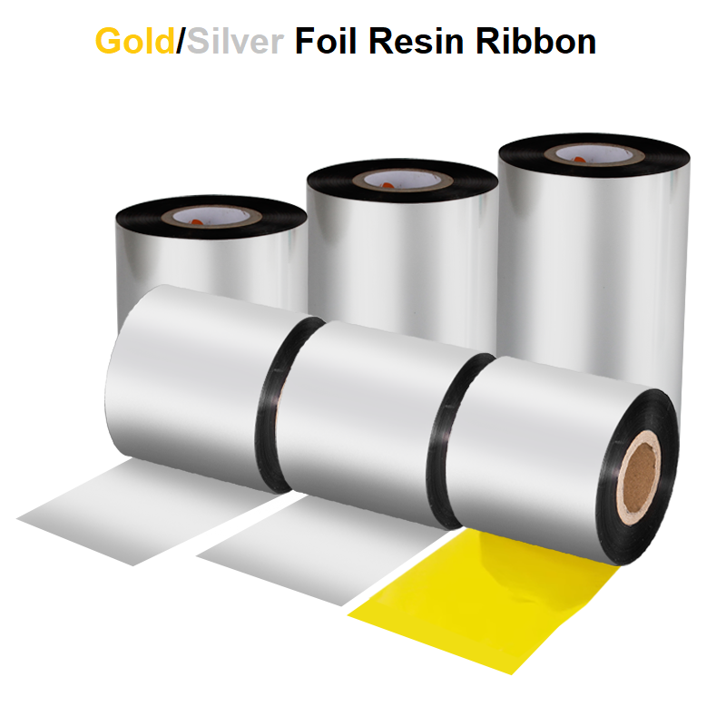 Shiny Gold Foil Resin Ribbon 1 - Self Inking Stamp 评论和价格