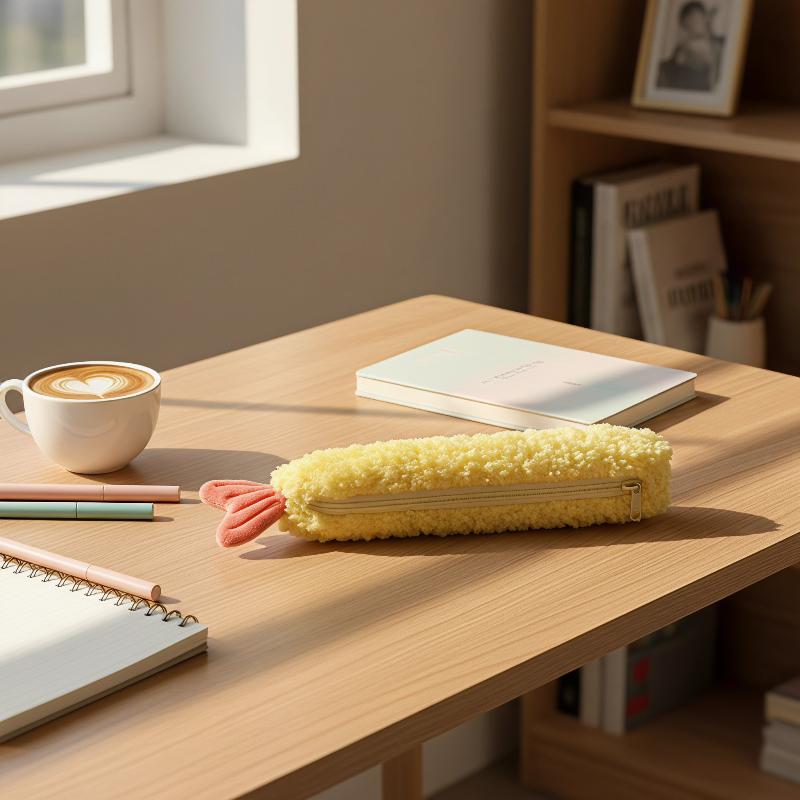 Adorable Shrimp Tail Plush Pen - Ideal Stationery & Office Supply 评论和价格