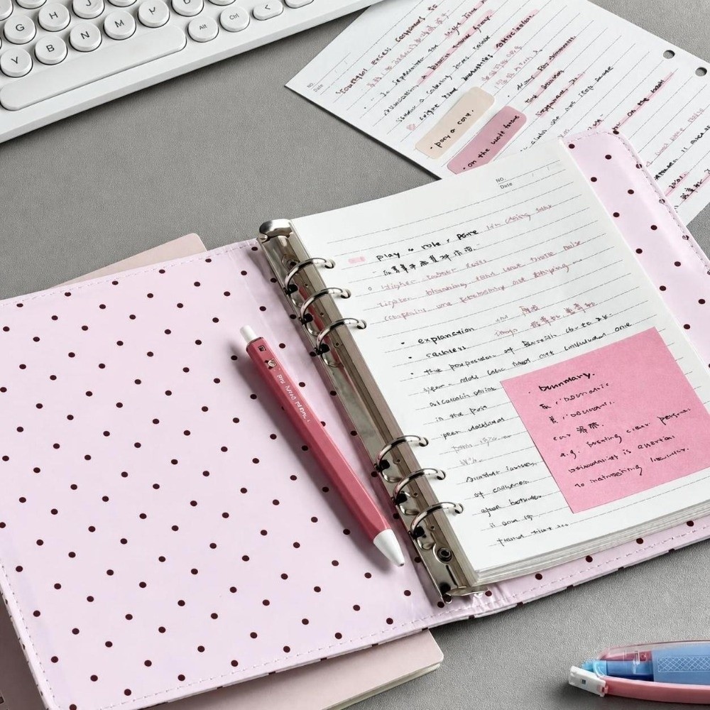 Ins Polka Dot Piano Binder Not - Notebook Dotted A5 评论和价格