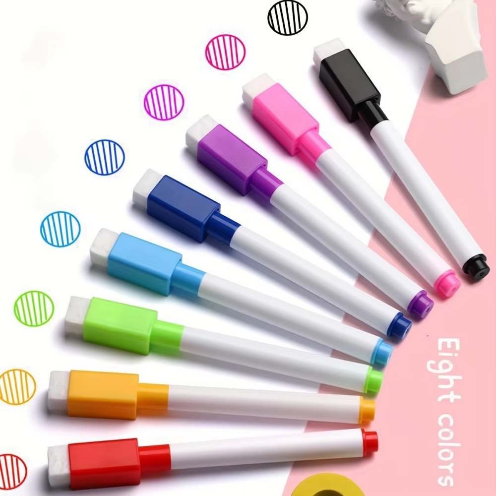 8 Colors Erasable Whiteboard M - Whiteboard Marker Set 评论和价格