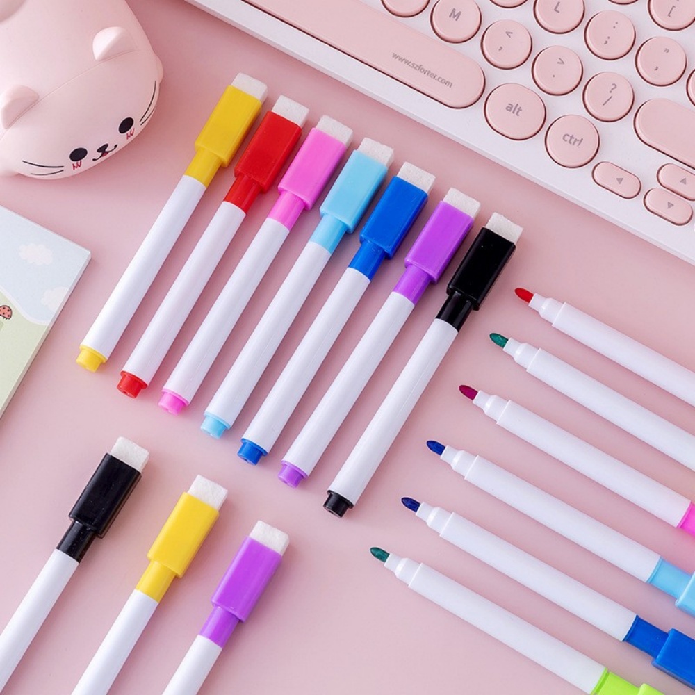 8 Colors Erasable Whiteboard M - Whiteboard Marker Set 评论和价格